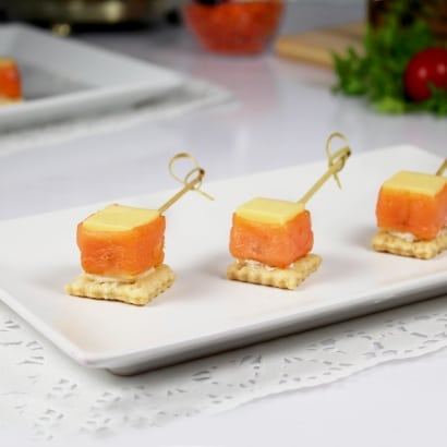 Carré fromage/saumon