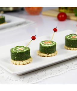 Roulé épinard /fromage / saumon