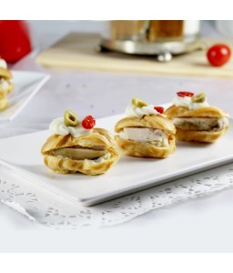 Choux béchamel/poulet/champignon