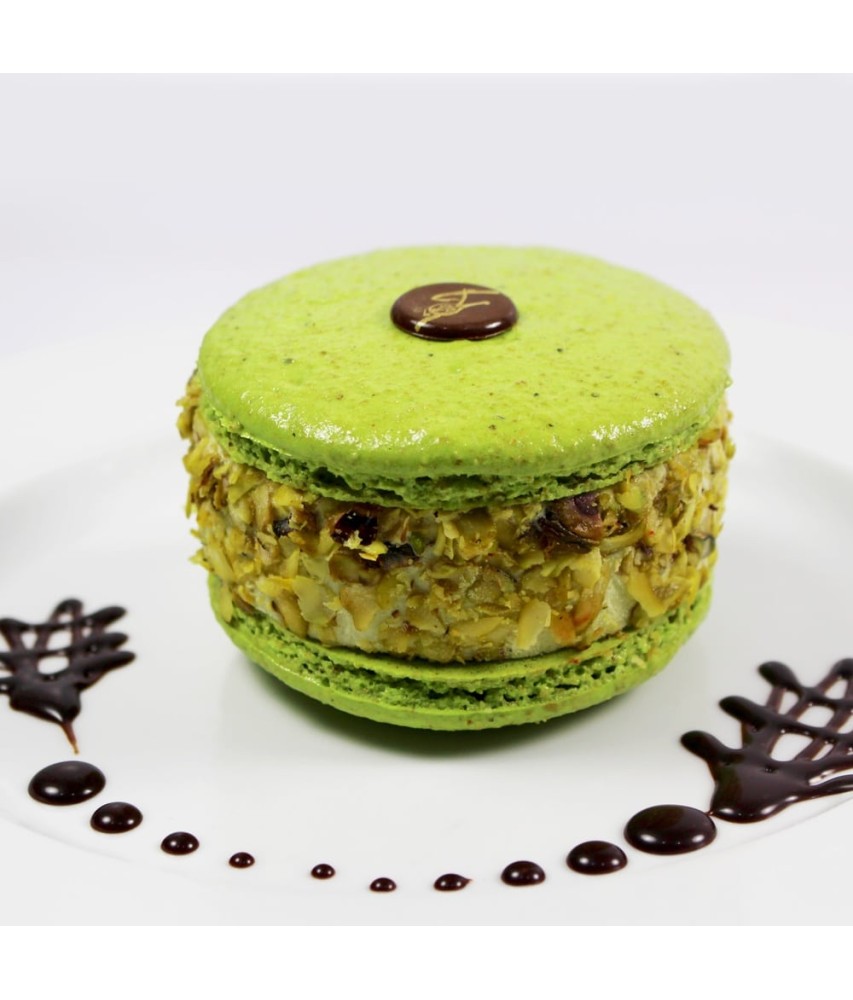 Macaron glacé pistache